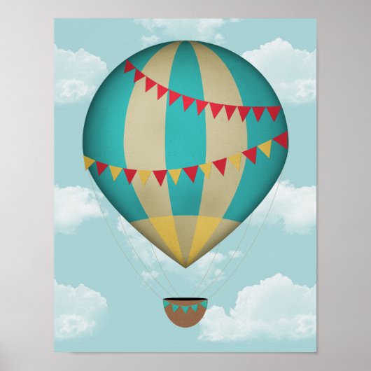 Hot-luchtballon Poster (Voorkant)