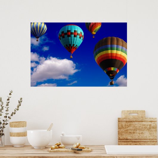Hot-luchtballon - Poster (Keuken)