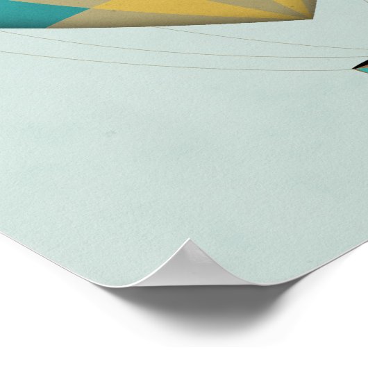 Hot-luchtballon Poster (Hoek)