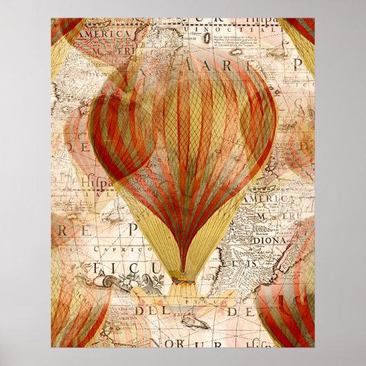 Hot-luchtballon  poster (Voorkant)
