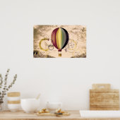 Hot-luchtballon Poster (Keuken)