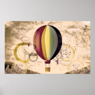 Hot-luchtballon Poster