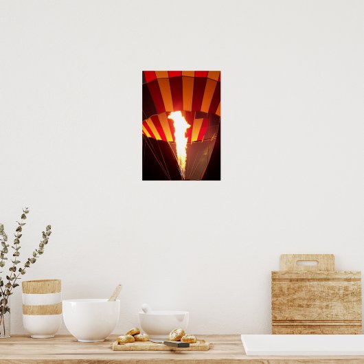 Hot-luchtballon Poster (Keuken)