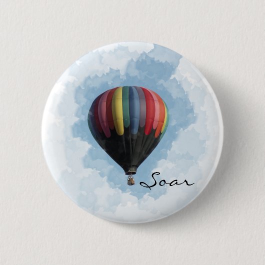 Hot-luchtballon Ronde Button 5,7 Cm (Voorkant)