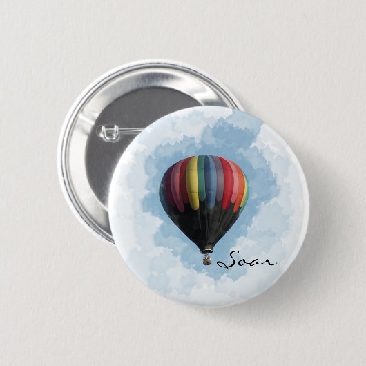 Hot-luchtballon Ronde Button 5,7 Cm (Voorkant /achterkant)