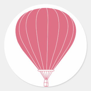 Hot-luchtballon Ronde Sticker