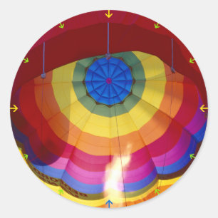 Hot-luchtballon Ronde Sticker