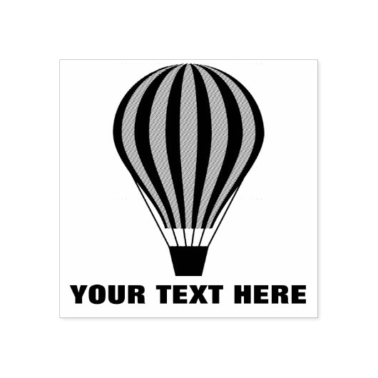 Hot-luchtballon Rubberstempel (Afrduk)