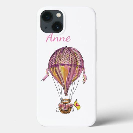 Hot-luchtballon, speciaal aangepast Case-Mate iPhone case (Achterkant)