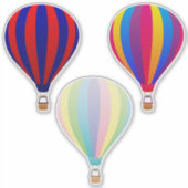Hot-luchtballon Sticker (Voorkant)