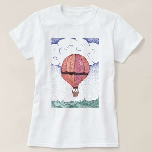 Hot-luchtballon T-shirt (Design voorkant)