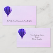 Hot-luchtballon Visitekaartje (Voorkant / Achterkant)