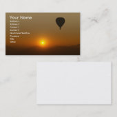 Hot-luchtballon Visitekaartje (Voorkant / Achterkant)