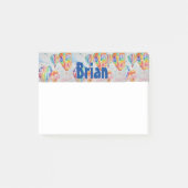 Hot-luchtballon Waterverf Mannen Post it Notes (Voorkant)