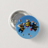Hot-luchtballonbijen - NM-festival Pins Ronde Button 3,2 Cm (Voorkant /achterkant)