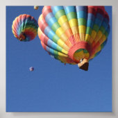Hot-luchtballonnen boven Poster (Voorkant)