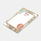  hot-luchtballonnen en wolkenavontuur post-it® notes (Schuin)