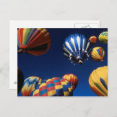 Hot-luchtballonnen van onder Briefkaart (Voorkant / Achterkant)