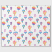 Hot-luchtballonpatroon Cadeaupapier (Vlak)
