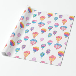 Hot-luchtballonpatroon Cadeaupapier