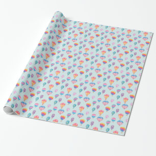 Hot-luchtballonpatroon Cadeaupapier
