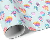 Hot-luchtballonpatroon Cadeaupapier (Rol Hoek)
