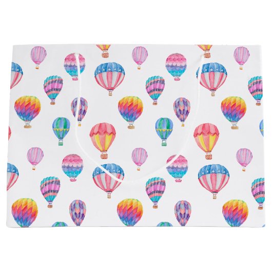 Hot-luchtballonpatroon Large Cadeautasje (Voorkant)