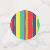 Hot-luchtballonvaarder, kleurrijk, 1e verjaardag confetti (Kleine voorkant)