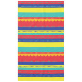 Hot-luchtballonvaarder, kleurrijk, 1e verjaardag tafelkleed (Voorkant)