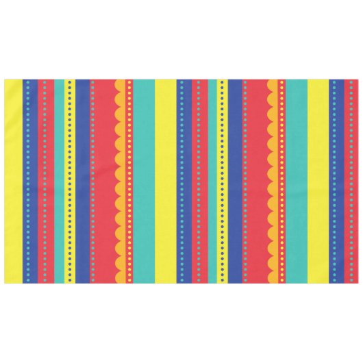 Hot-luchtballonvaarder, kleurrijk, 1e verjaardag tafelkleed (Voorkant (Horizontaal))