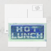 Hot Lunch Briefkaart (Voorkant / Achterkant)