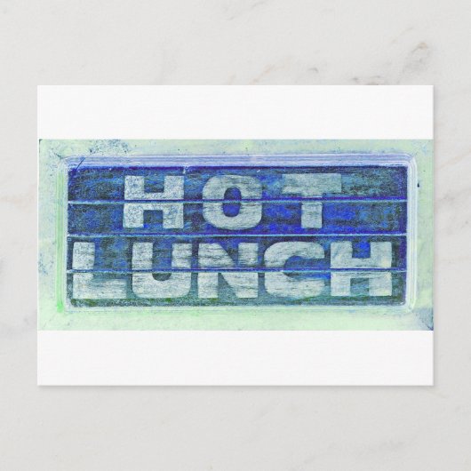 Hot Lunch Briefkaart (Voorkant)