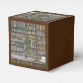 Hot, maar niet bewegend bedankdoosjes (Achterkant)