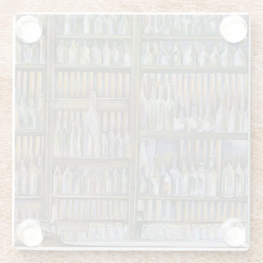 Hot, maar niet bewegend glazen onderzetter (Achterkant)