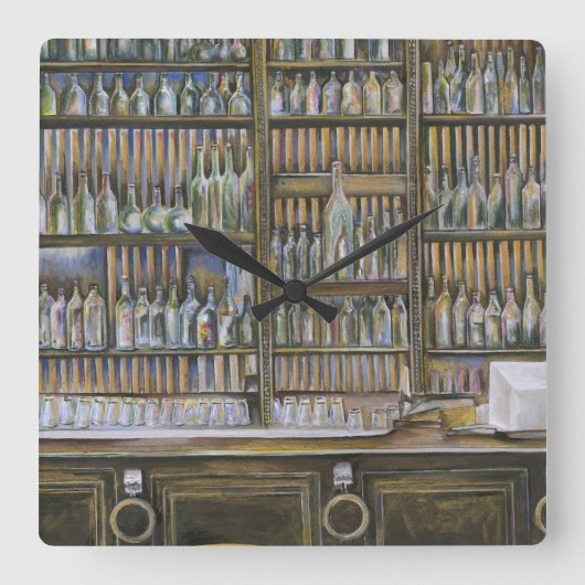 Hot, maar niet bewegend vierkante klok (Voorkant)