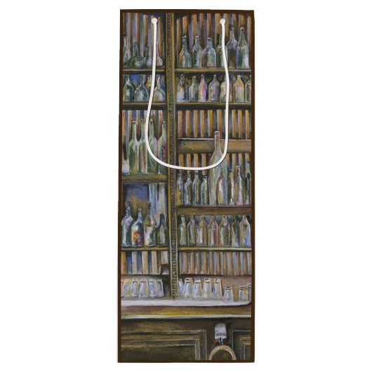 Hot, maar niet bewegend wijn cadeautas (Voorkant)