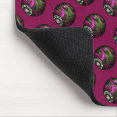 Hot Magenta Lawn Bowls, Mousepad Muismat (Hoek)