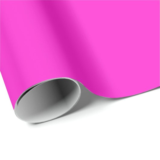 Hot Magenta Solid Color Cadeaupapier (Rol Hoek)