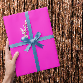 Hot Magenta Solid Color Cadeaupapier