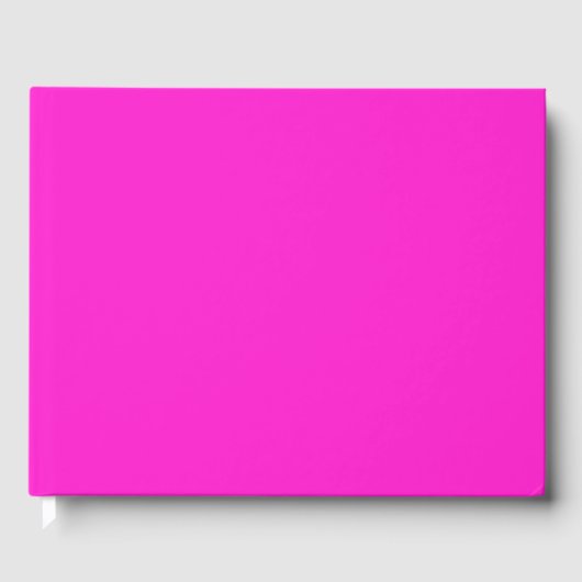 Hot Magenta Solid Color Gastenboek (Voorkant)