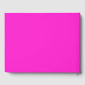 Hot Magenta Solid Color Gastenboek (Achterkant)