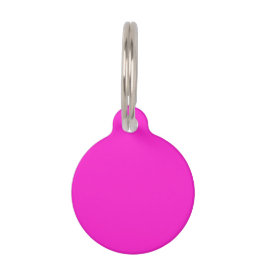 Hot Magenta Solid Color Huisdierpenning