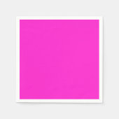 Hot Magenta Solid Color Servet (Voorkant)