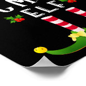 Hot Mama Christmas Elf Matching Pajama X-mas Party Poster (Hoek)