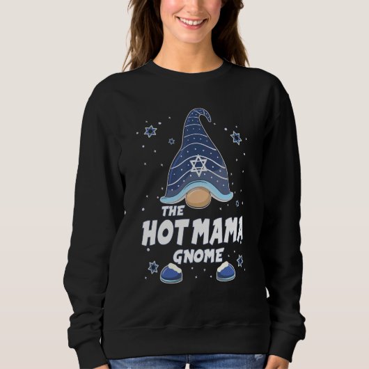 Hot Mama Gnome  Hanukkah Family Matching for men w Trui (Voorkant)