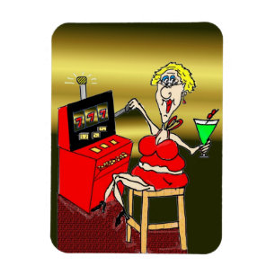 HOT MAMA SLOT MACHINE LUCKY 7'S MAGNET MAGNEET