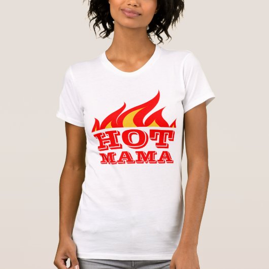 Hot mama t shirt voor vrouwen (Voorkant)
