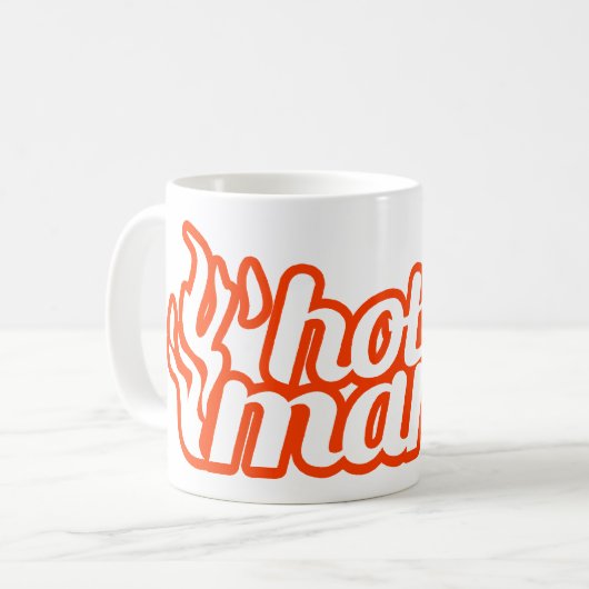 Hot mamma oranje mok (Voorkant links)