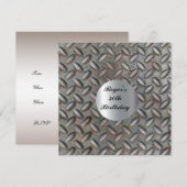 Hot Man 40th Birthday Party Invitation Kaart (Voorkant / Achterkant)