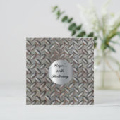 Hot Man 40th Birthday Party Invitation Kaart (Staand voorkant)